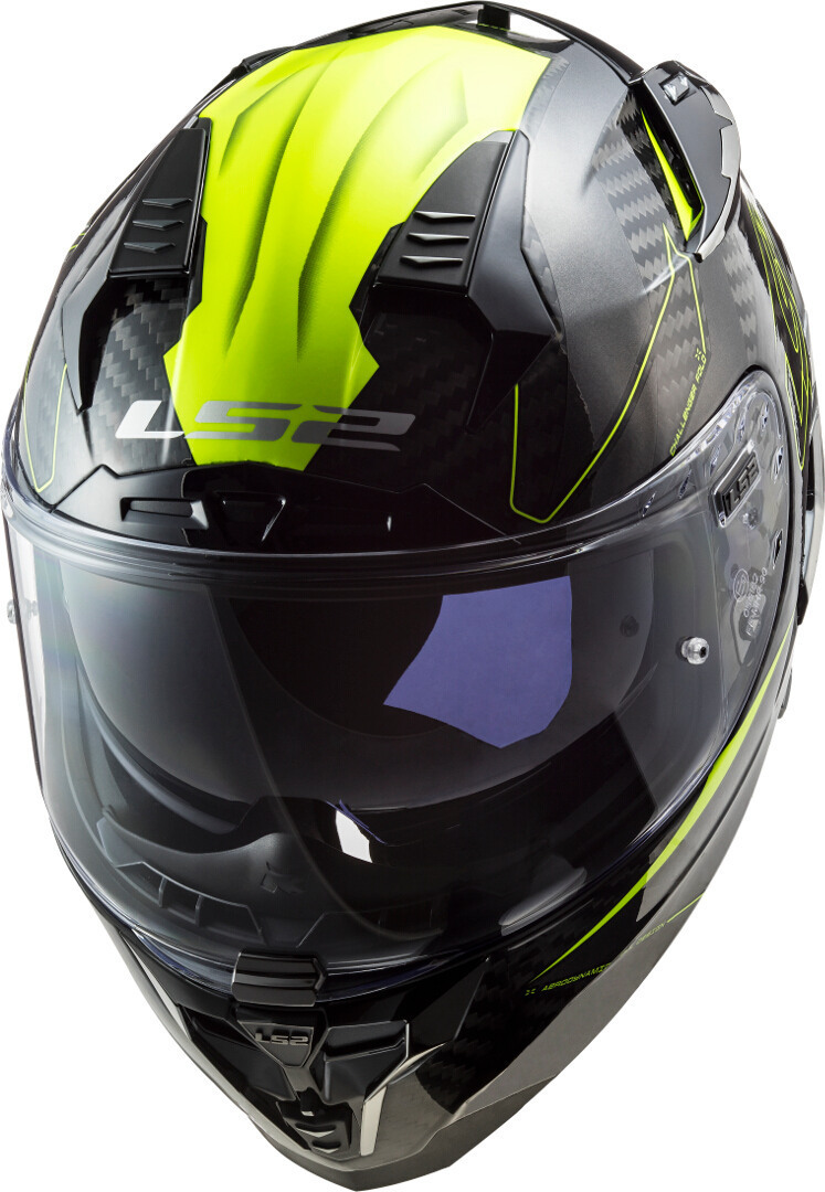 LS2 FF327 Challenger Fold Carbon Helm Geel S (55/56) Figuur 5
