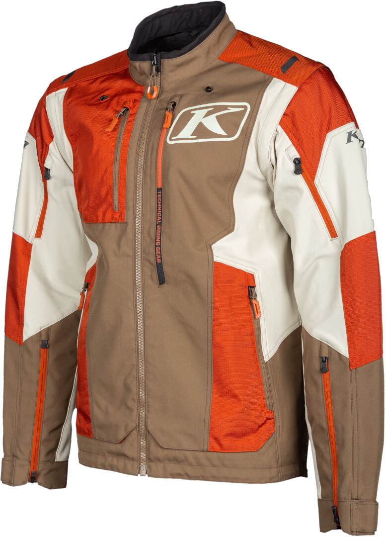 Klim Dakar Motorcycle Textile Jacket brown 3XL Figure 1