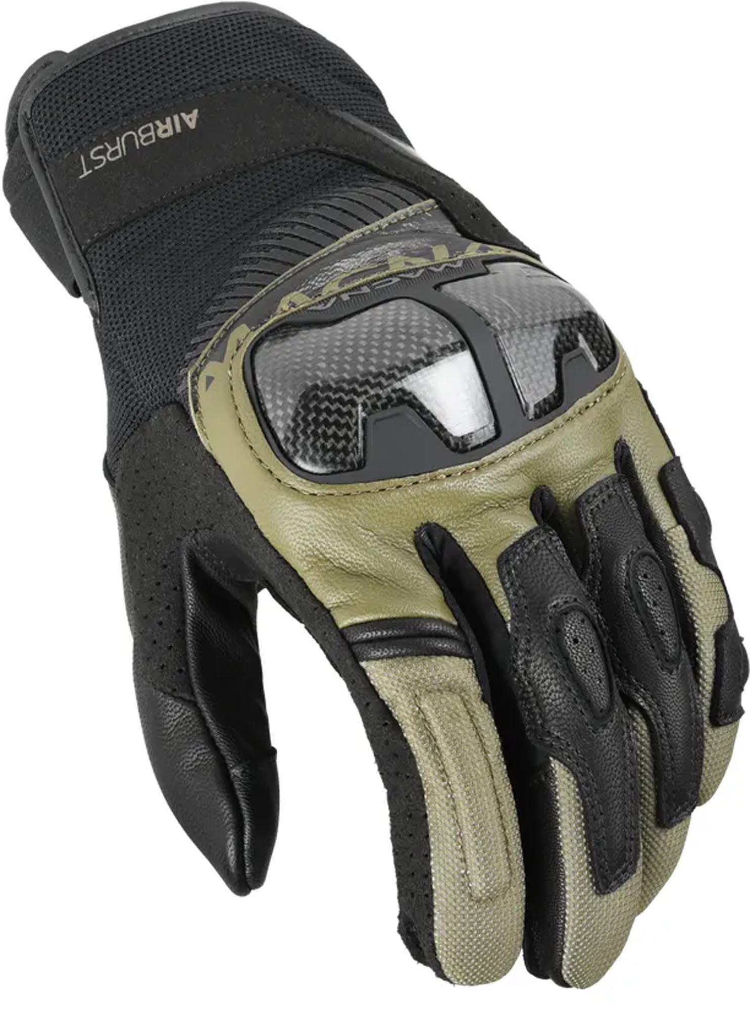 Macna Trekon Motorrad Handschuhe grün/schwarz M Abbildung 1