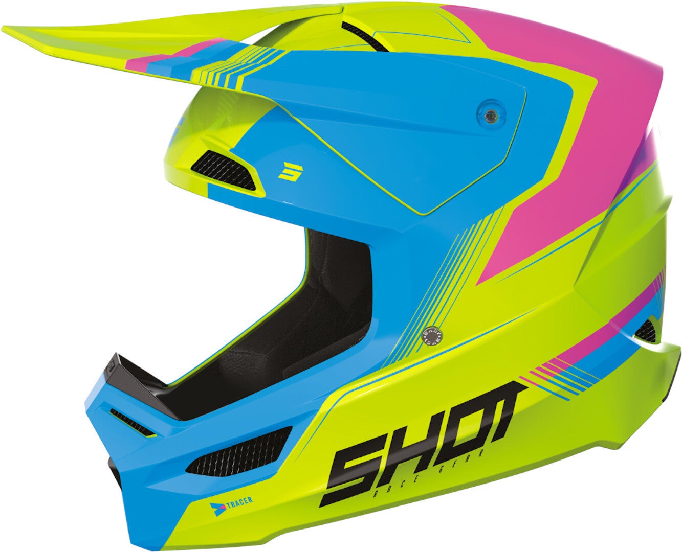 Shot Furious Tracer Casco motocross per bambini colorato L (53/54) Figura 1