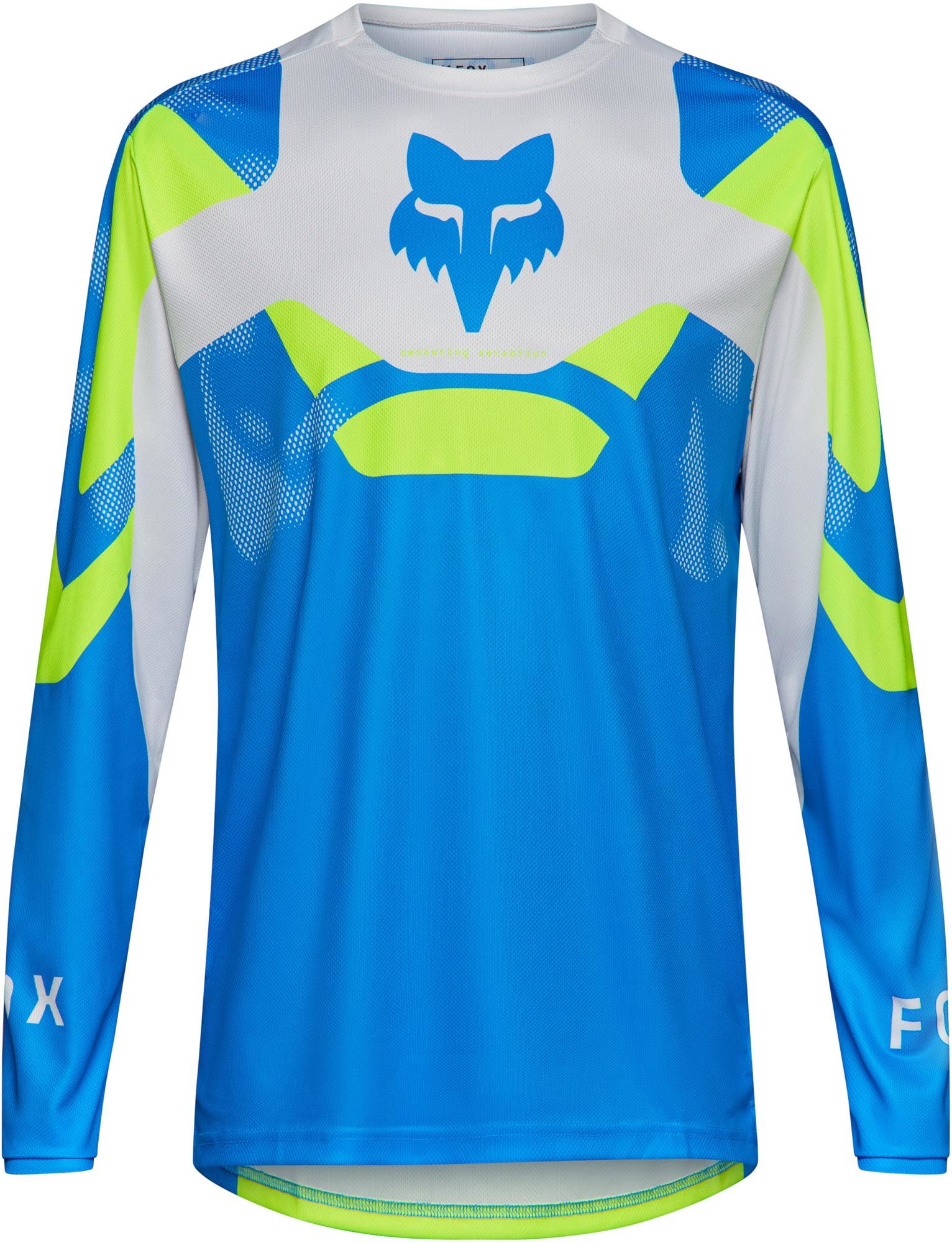 FOX Ranger LS Tactile Велосипедная майка синий/жёлтый M Рисунок 1