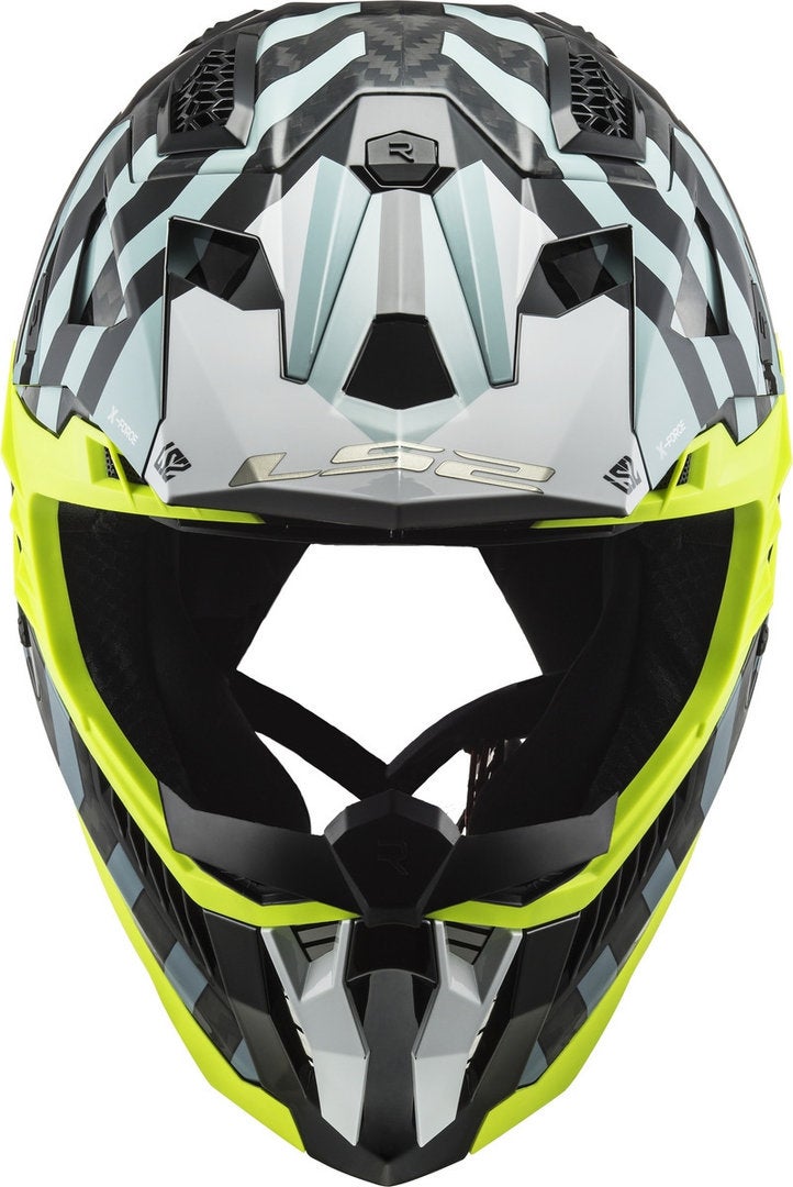 LS2 MX703 X-Force Barrier Carbon Casco Motocross nero/blu M (57/58) Figura 2