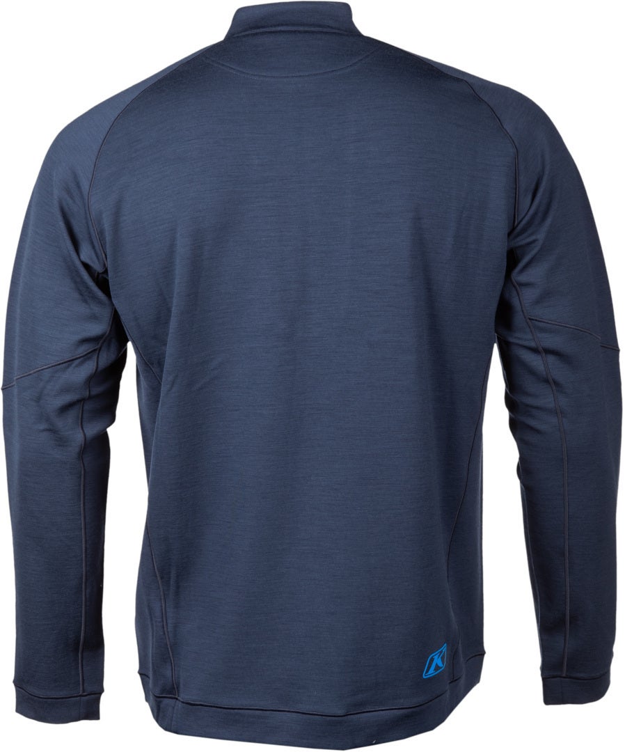 Klim Teton Merino 1/4 Zip Functioneel shirt Donkerblauw M Figuur 4