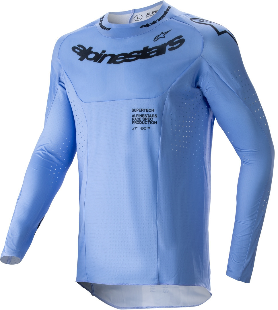 Alpinestars Supertech Dade Motocross Jersey hellblau L Abbildung 1