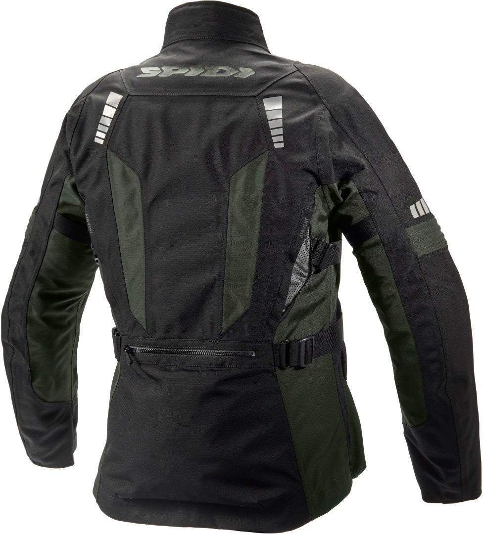 Spidi H2Out Outlander Motorrad Textiljacke schwarz/grau/grün 3XL Abbildung 3