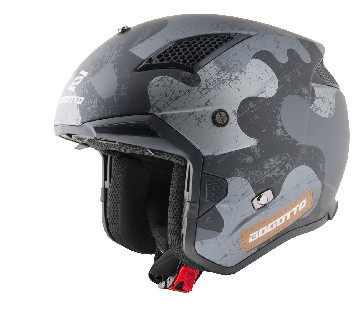 Bogotto Radic Camo Hjelm sort mat/grå L Figur 23