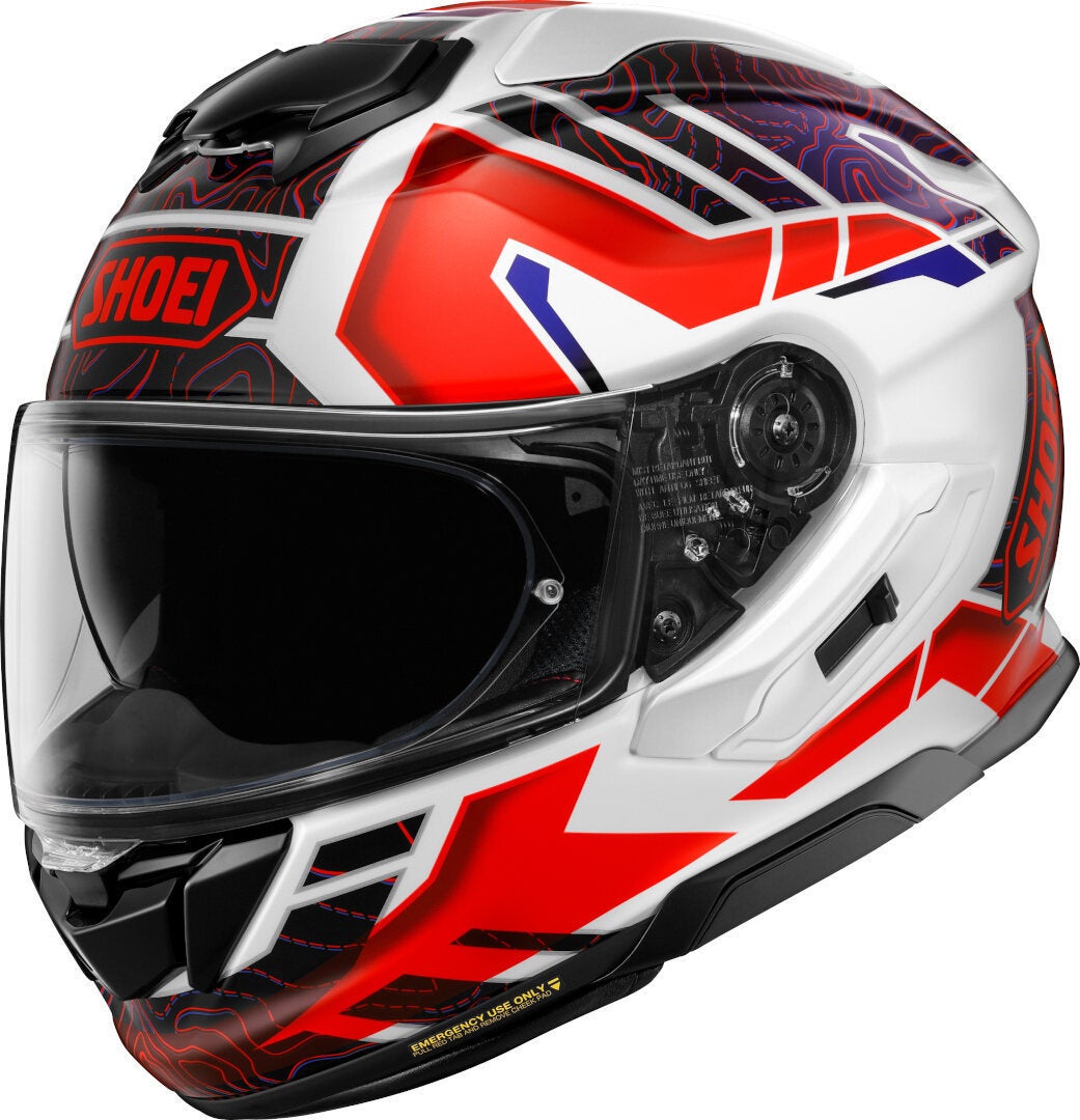 Shoei GT-Air 3 Hike Helmet white/red/blue S (55/56) Figure 1