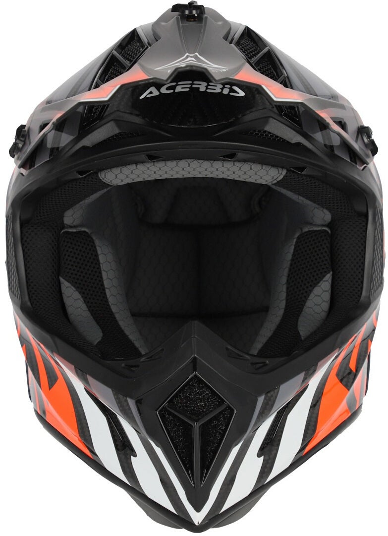 Acerbis Steel Carbon Motocross hjelm sort/orange M (57/58) Figur 6