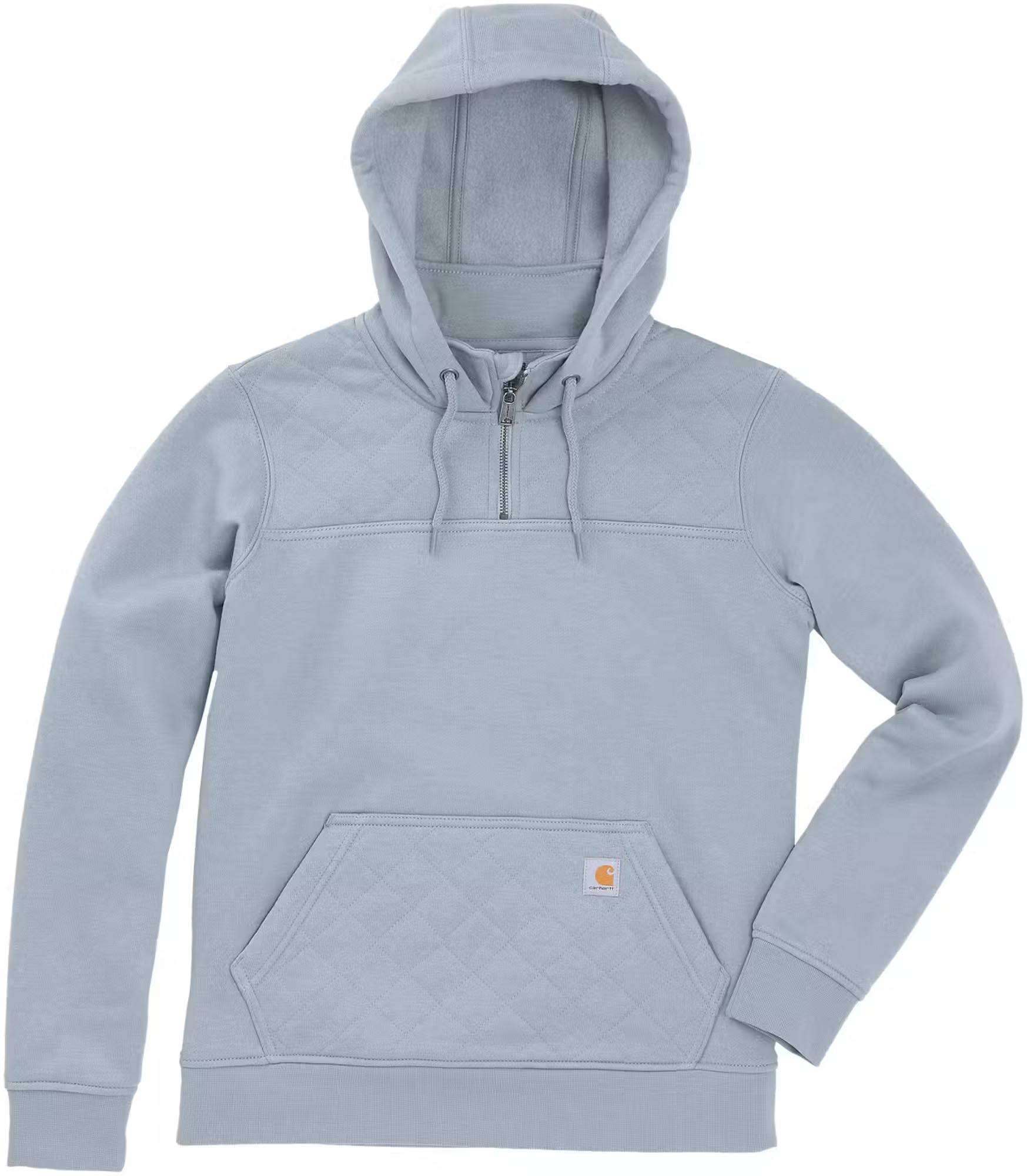 Carhart Paxton Quilted Quarter Zip Дамски суитшърт синьо M Фигура 1