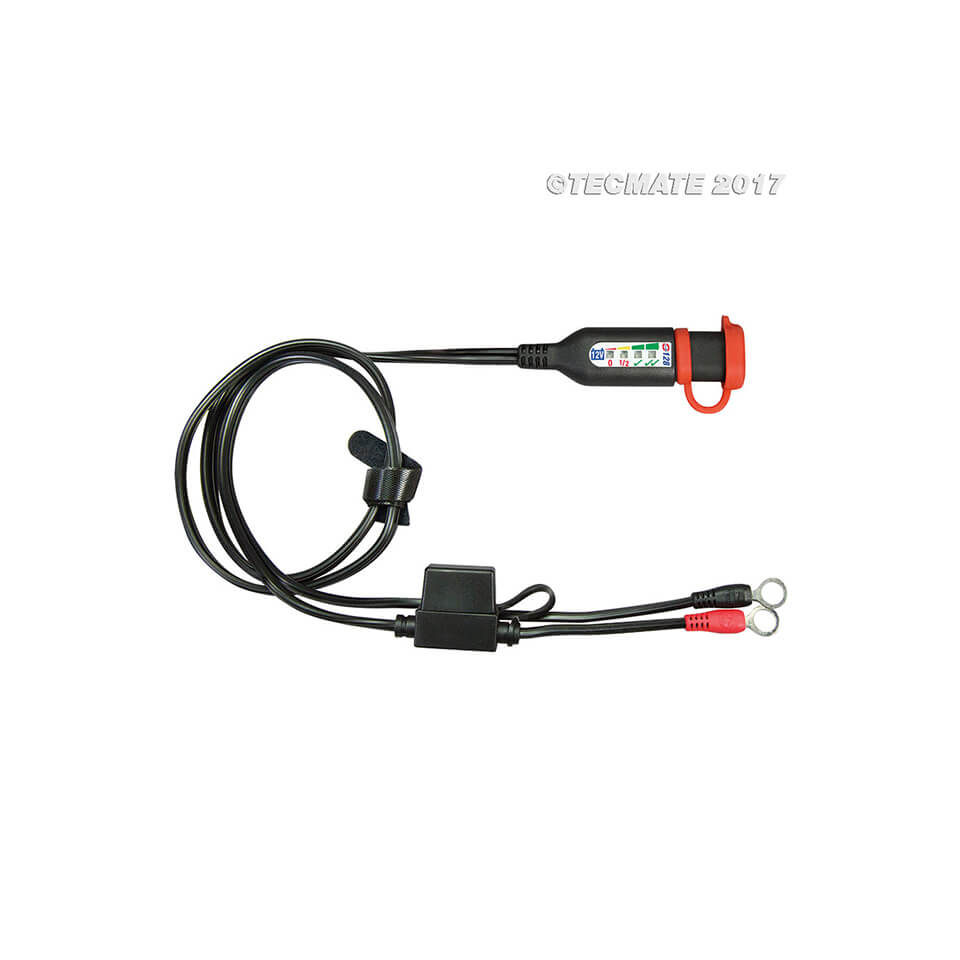 OPTIMATE Batteriestatus-Monitor zum Festeinbau mit Ösenkabel (No.128) Figura 1