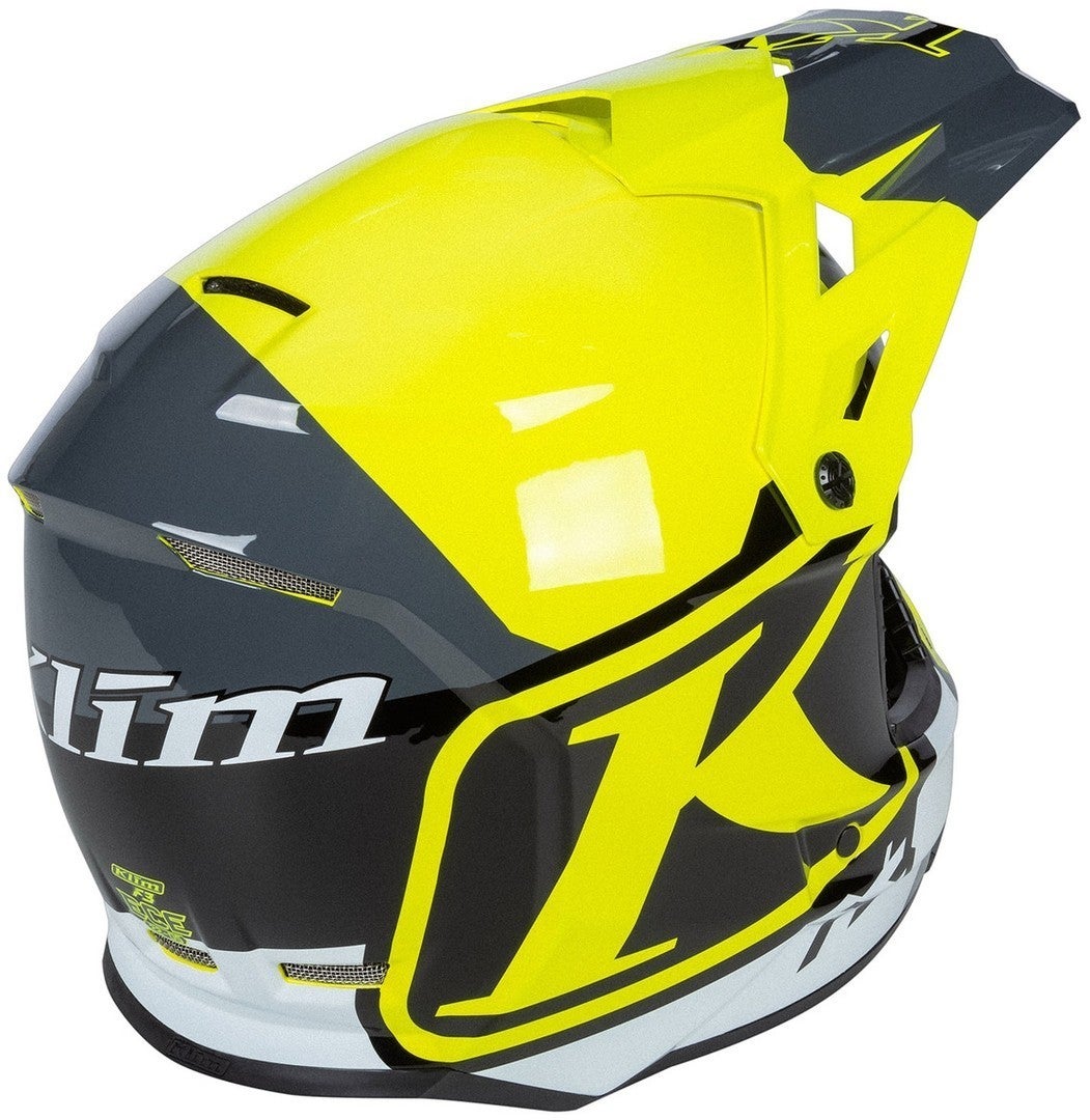 Klim F3 Disarray Casco motocross giallo/nero/bianco XL (60/61) Figura 7
