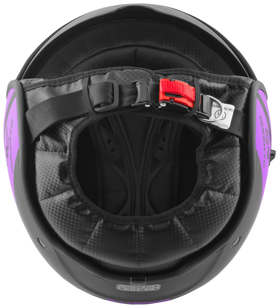 Bogotto V595 Sierra Casco Jet nero/viola 2XL Figura 3
