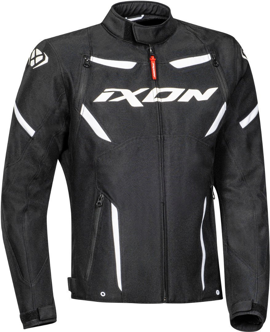 Ixon Striker Waterproof Motorcycle Textile Jacket black/white M Figure 1