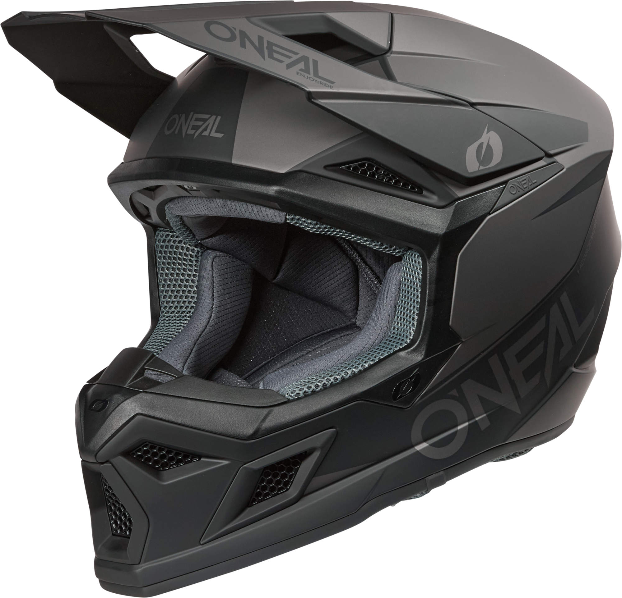 Oneal 3SRS Casque de motocross noir/gris S (55/56) Figure 1