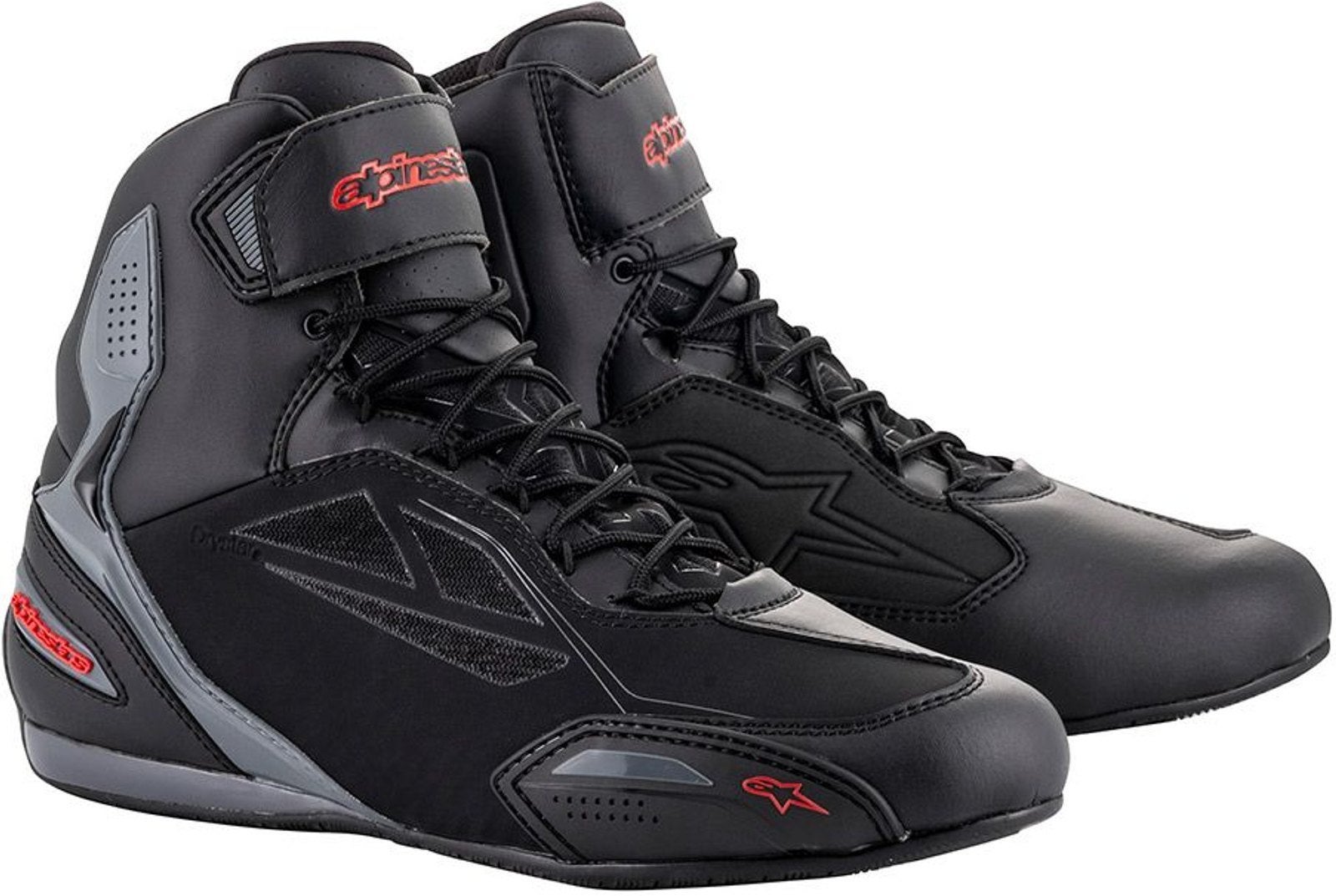 Alpinestars Faster-3 DryStar Motorcykel sko sort/grå/rød 8,5 (41) Figur 1