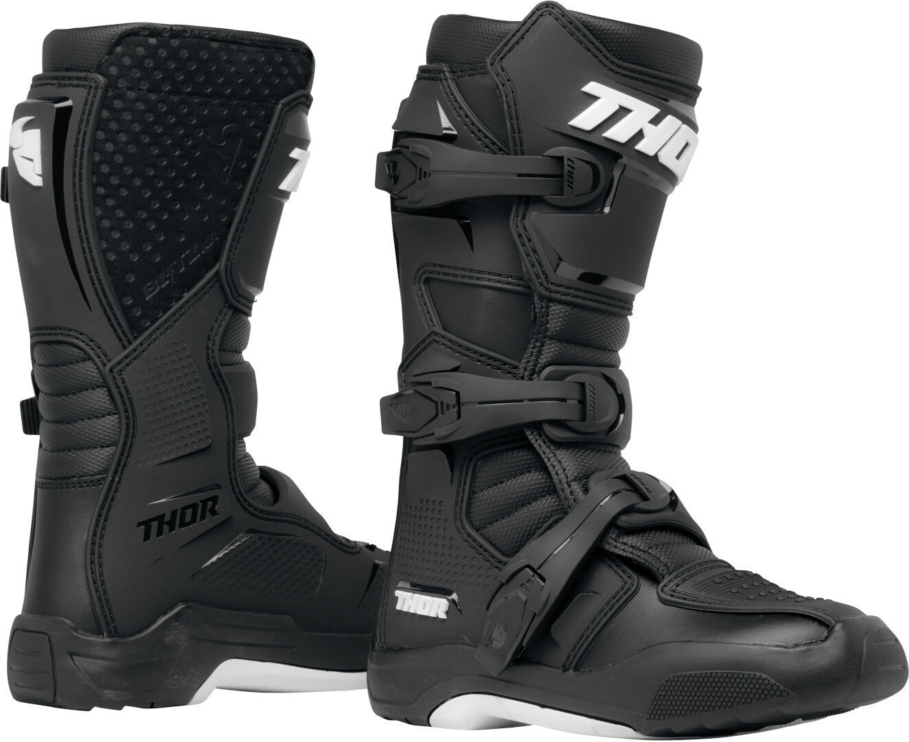Thor Blitz XR MX Motokrosové boty pro mládež černobílá 4 Obrázek 1