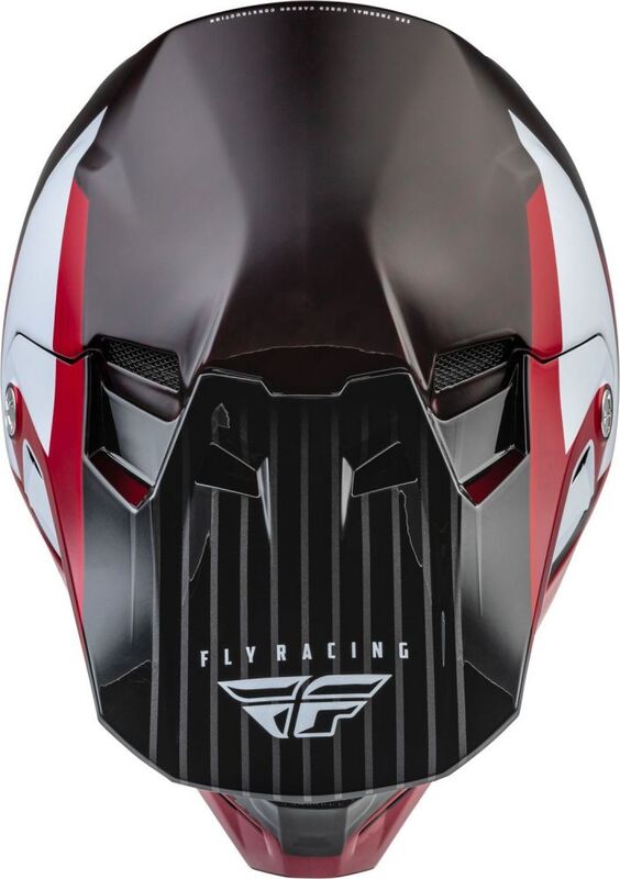 Capacete RACING Formula Carbon Prime - Vermelho/Branco/Vermelho Carbono vermelho/preto/branco M Figura 3
