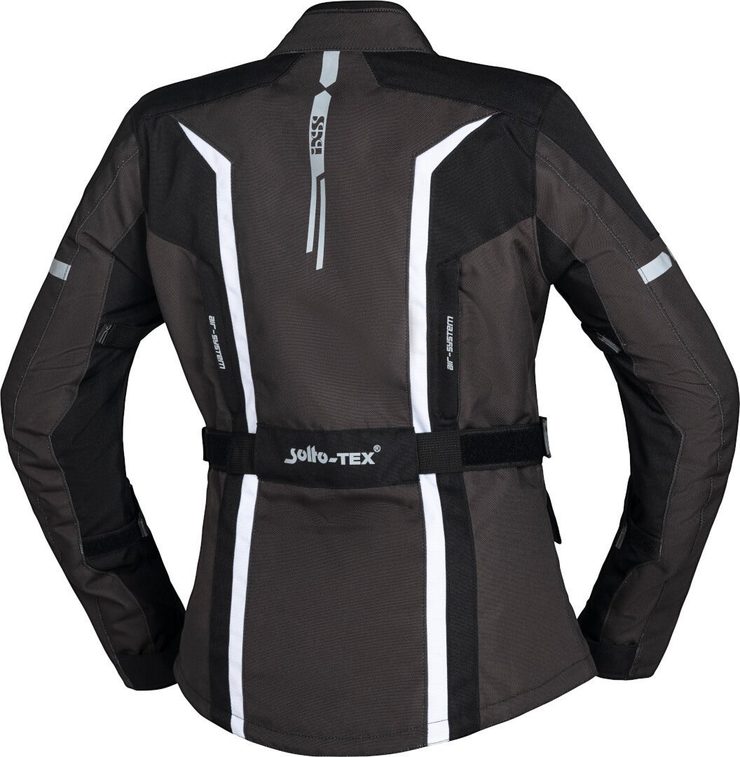 IXS Evans-ST 2.0 Veste textile imperméable à l’eau pour dames de moto Noir/Gris/Blanc L Figure 2