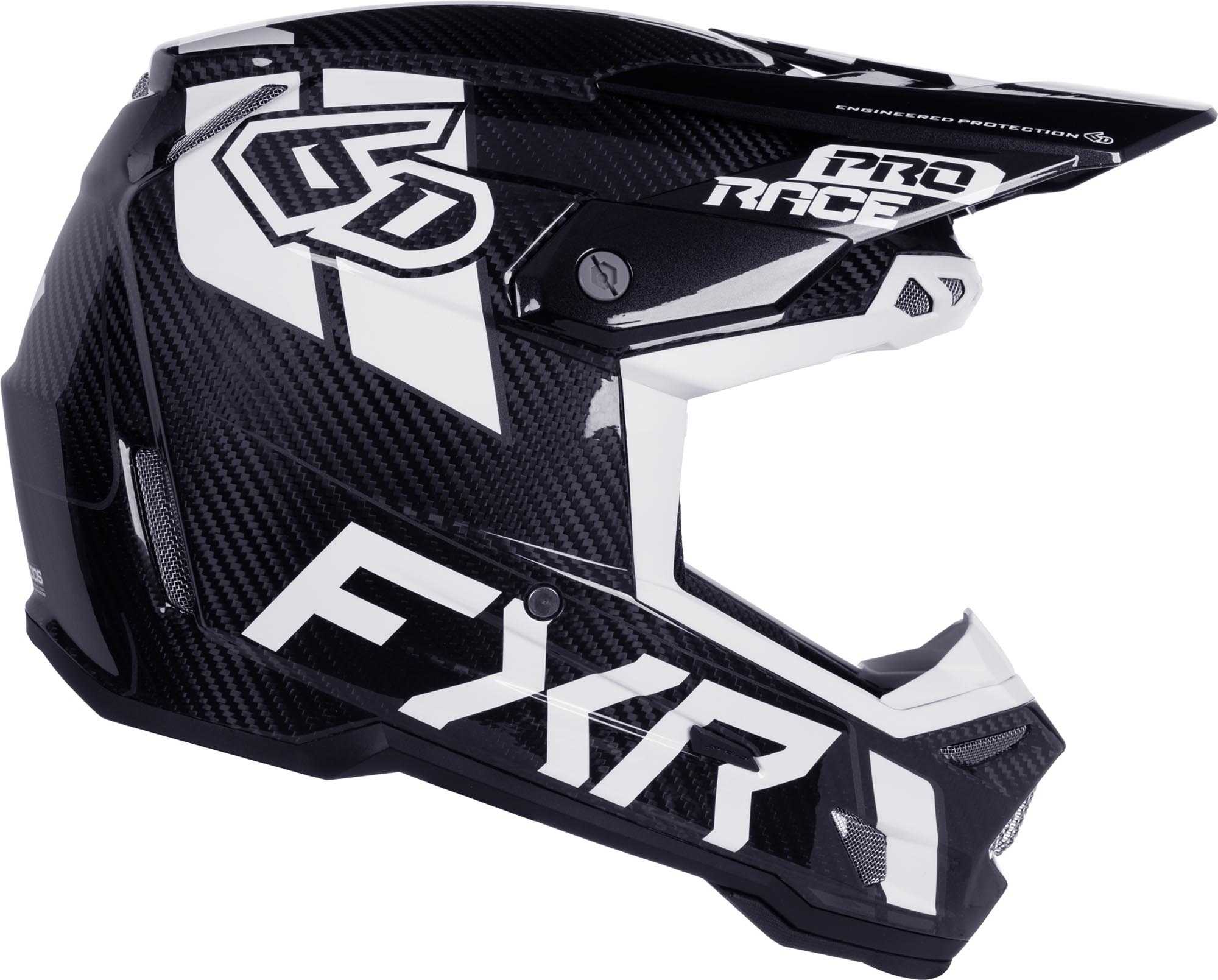 FXR 6D ATR-3Y Carbon Cască de motocross pentru tineret S Figura 3