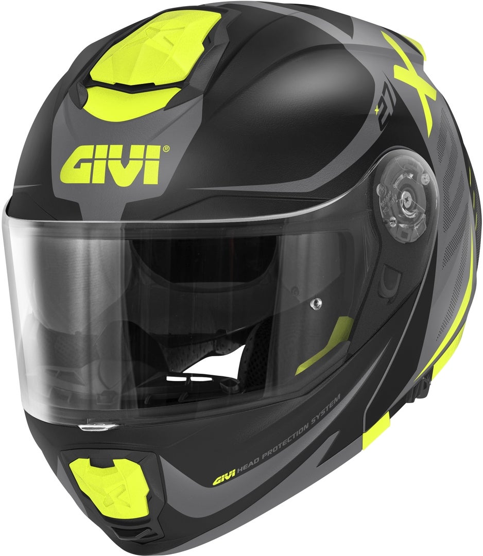 GIVI X.27 Dimension Casco ribaltabile nero opaco/titanio/giallo M Figura 1