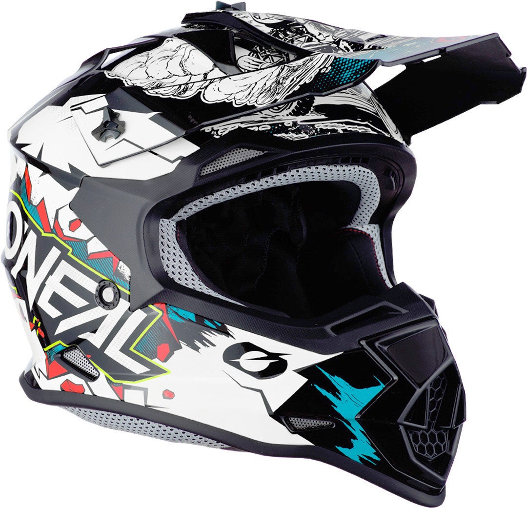 Oneal 2Series Villain Capacete de motocross juvenil Branco L (53/54) Figura 5