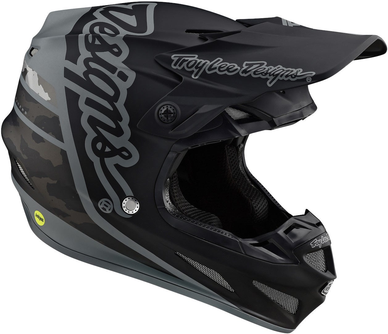 Troy Lee Designs SE4 Silhouette MIPS Motocross Helm schwarz/camouflage M Abbildung 3