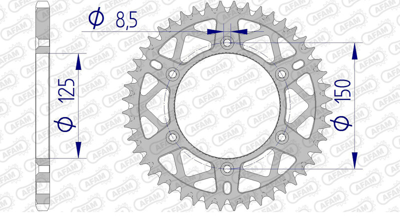AFAM Aluminiumkrone Ultra-Light Anti-Schlamm 72304 - 520 Abbildung 2