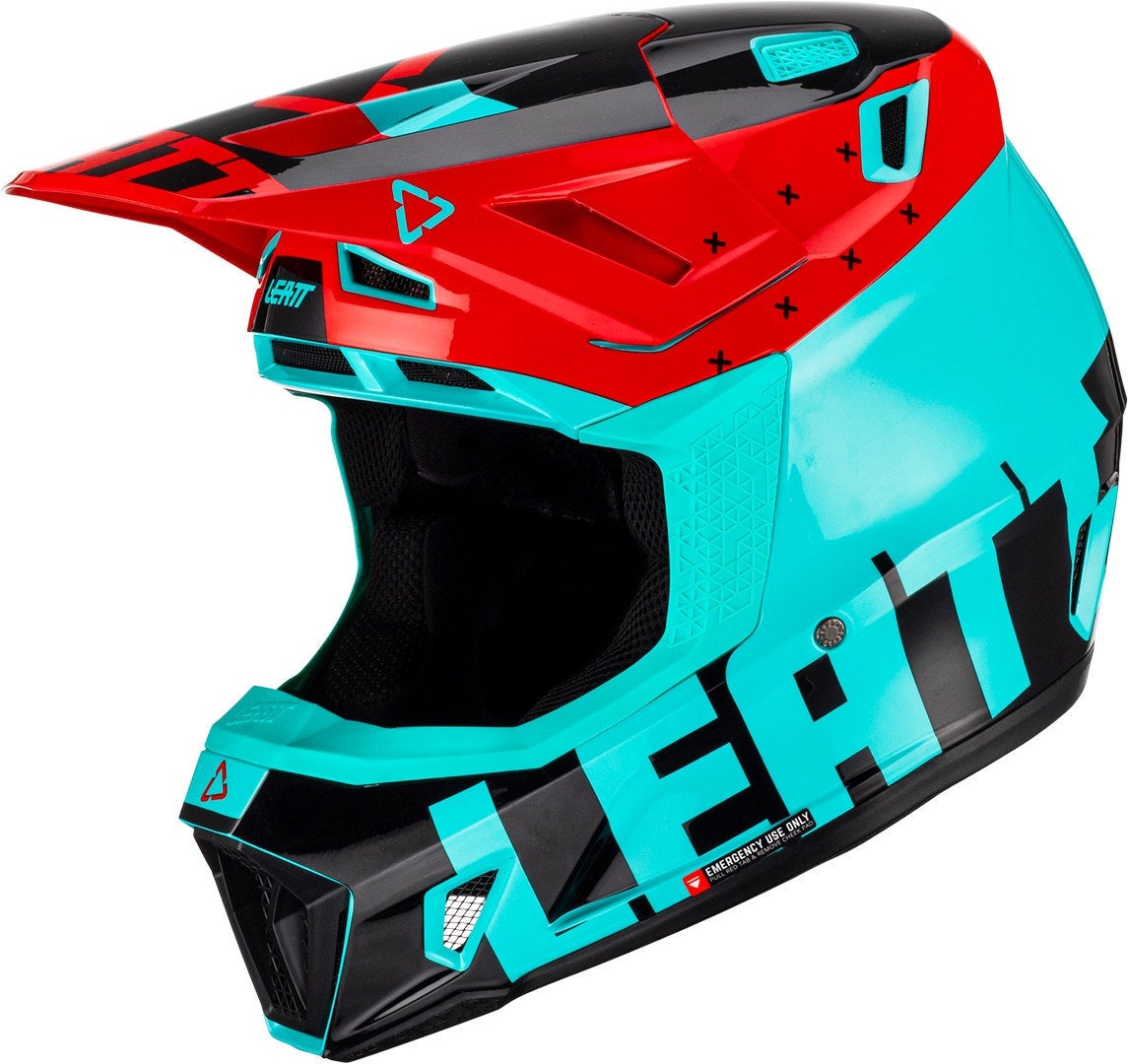 Leatt 7.5 Tricolor Casco da motocross con occhiali blu/rosso S (55/56) Figura 5