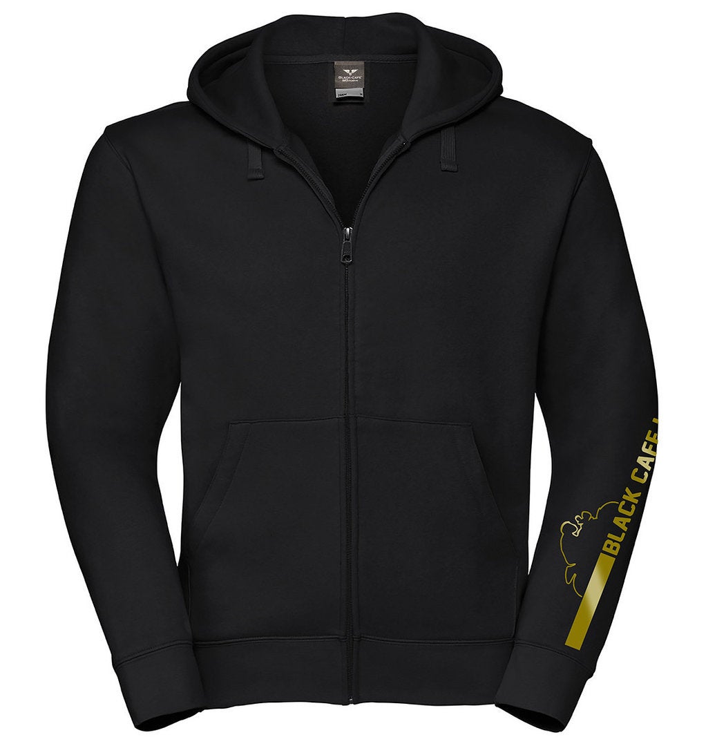 Black-Cafe London Retro Stripe Zip Hoodie-image-1233287584