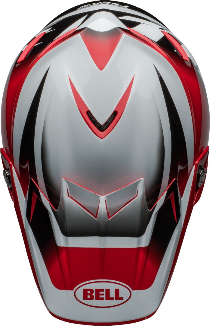 Bell Moto-9S Flex Rail Casco da motocross rosso/nero/bianco M (57/58) Figura 9