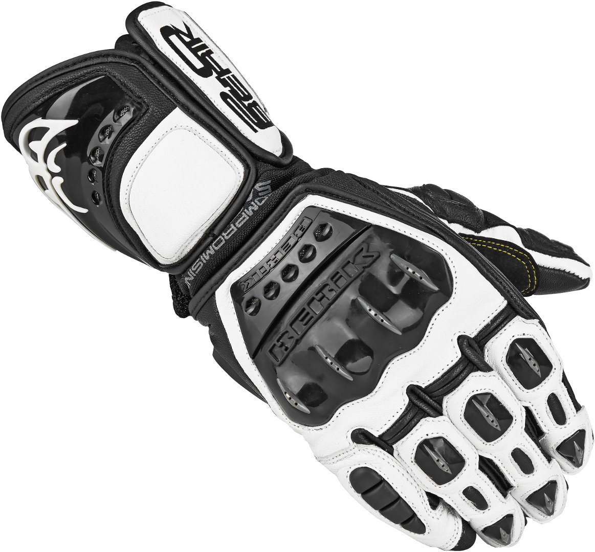 Berik MIsano Motorcycle Gloves black/white M Figure 1