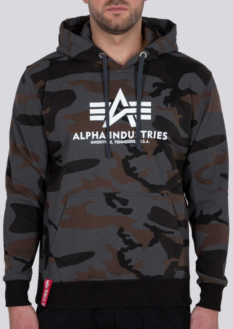 Alpha Industries Basic Camo Capuche noir/camouflage 3XL Figure 1
