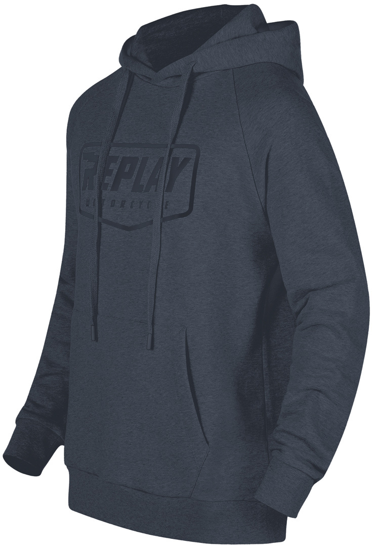 Replay Logo Hættetrøje blå XL Figur 2