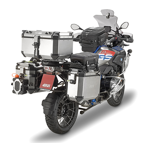 GIVI Trekker Outback 48 Monokey Aluminium side pannier set silver/black 48 Ltr. Figure 2