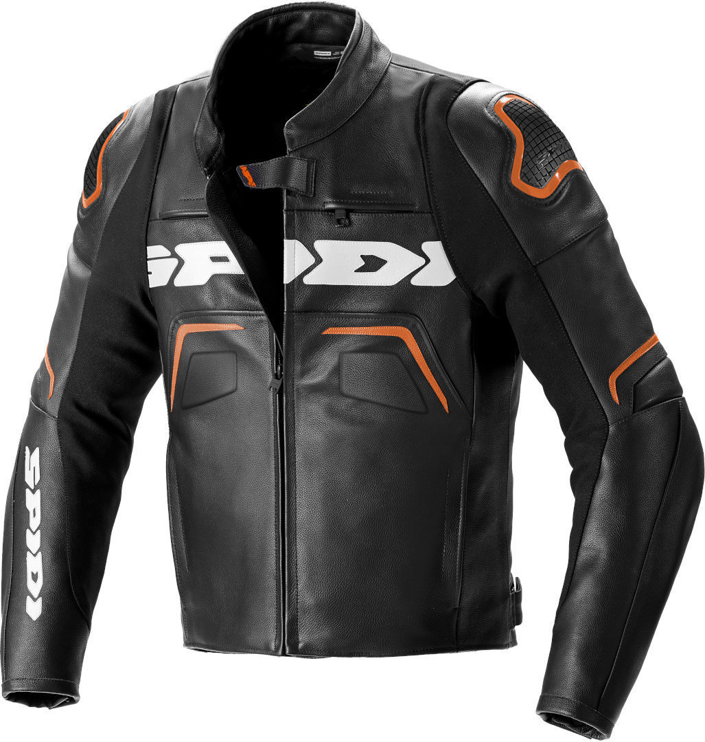 Spidi Evorider 2 Motorrad Lederjacke schwarz/orange 54 Abbildung 1
