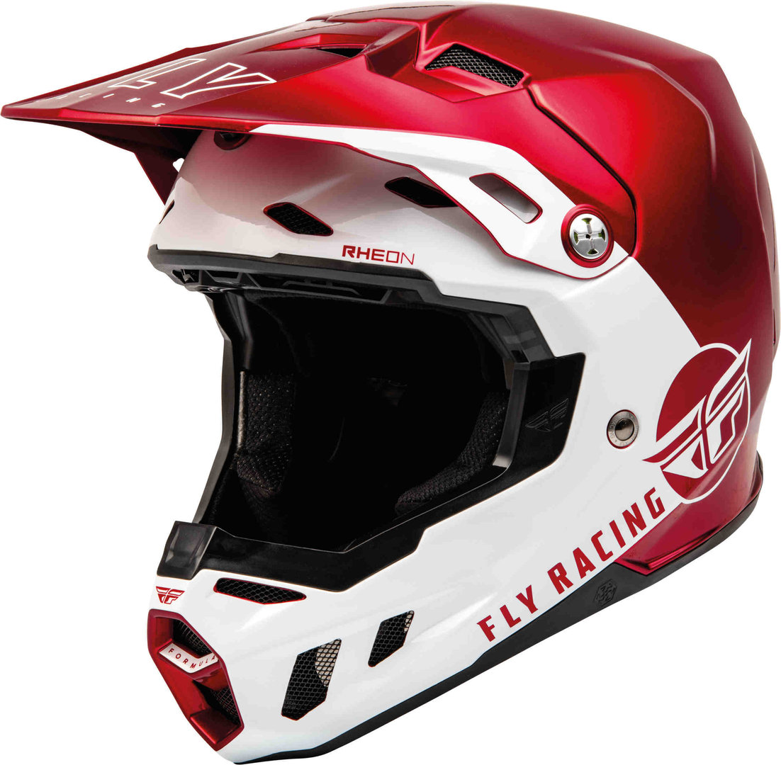 Fly Racing Formula CC Centrum Capacete de Motocross vermelho/branco XXL (63) Figura 4