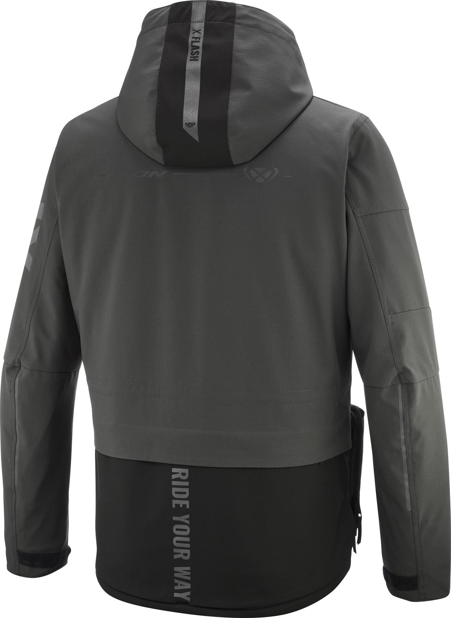 Ixon Darkrise wasserdichte Motorrad Textiljacke anthrazit/schwarz M Abbildung 2