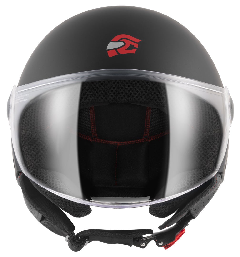 FC-Moto Square-RS Jet hjelm sort mat/rød XL Figur 3