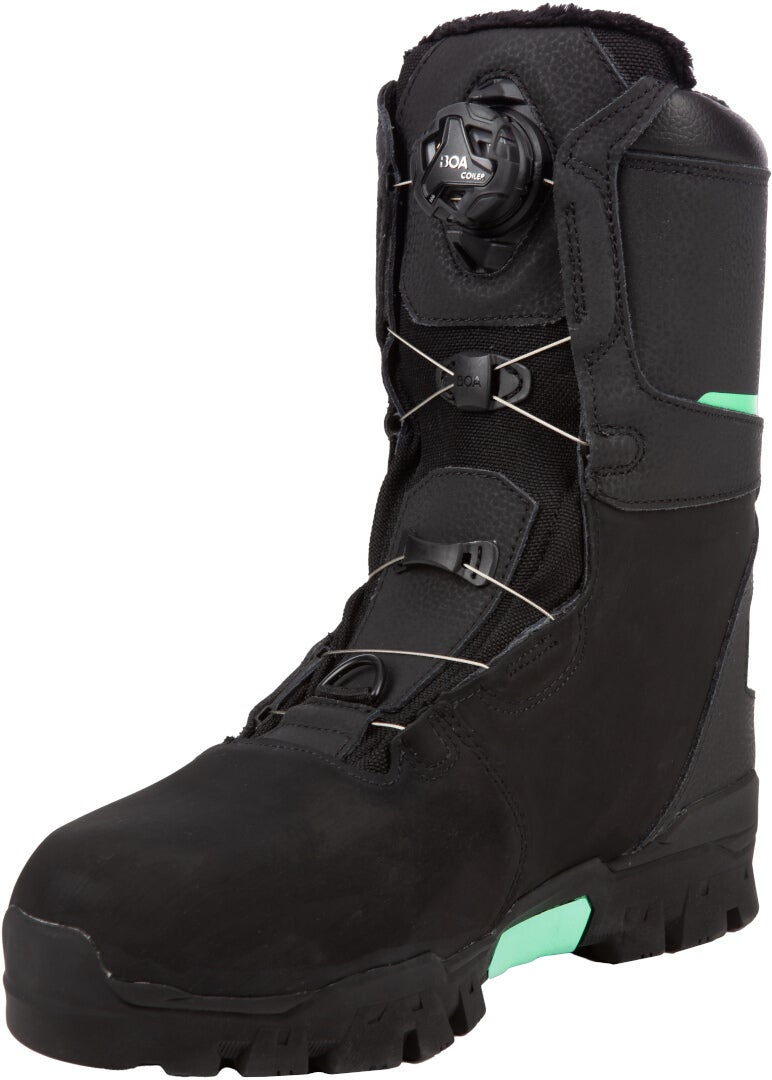 Klim Aurora GTX BOA 2023 Bottes de motoneige pour dames noir/vert 11 Figure 4