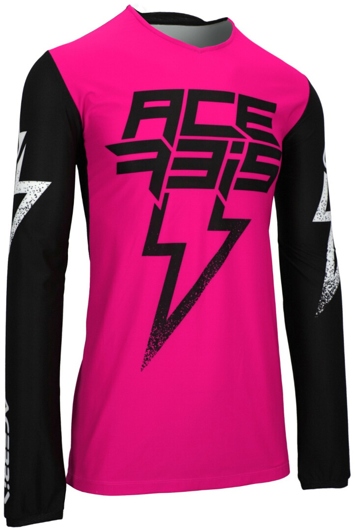 Acerbis X-Flex Blizzard Tricou de motocross Negru/roz XXL Figura 1