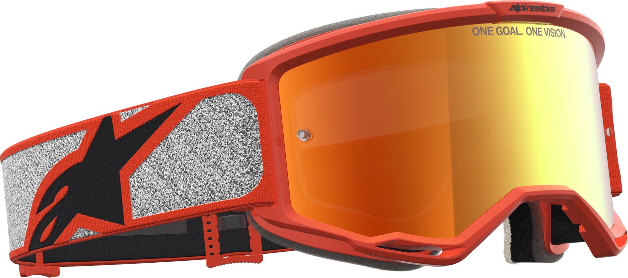 Alpinestars Vision 5 Rora Mirror Motocross Brille schwarz/orange/silber Abbildung 3