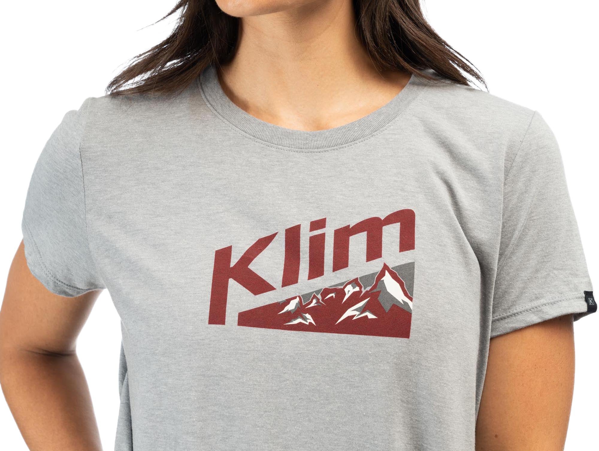 Klim Mountain Peak Tri-Blend Dāmu T-krekls pelēks XS 2. attēls