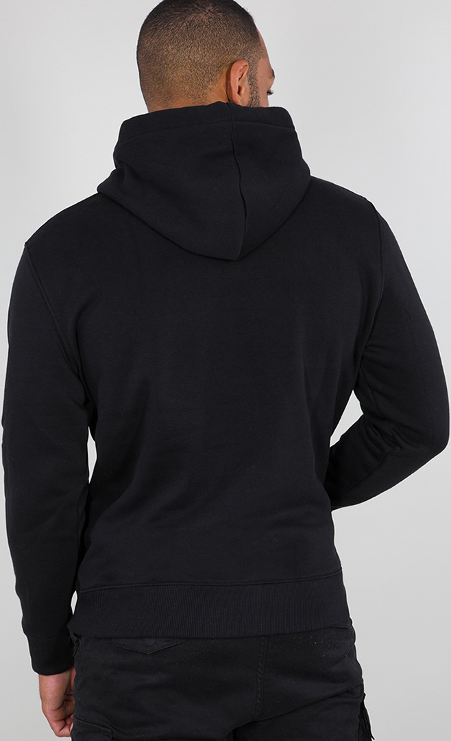 Alpha Industries Basic Chandail à capuchon noir/jaune S Figure 2