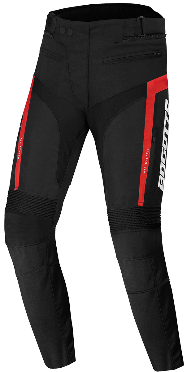 Bogotto GPX Waterproof Motorcycle Textile Pants black/red L Figure 1