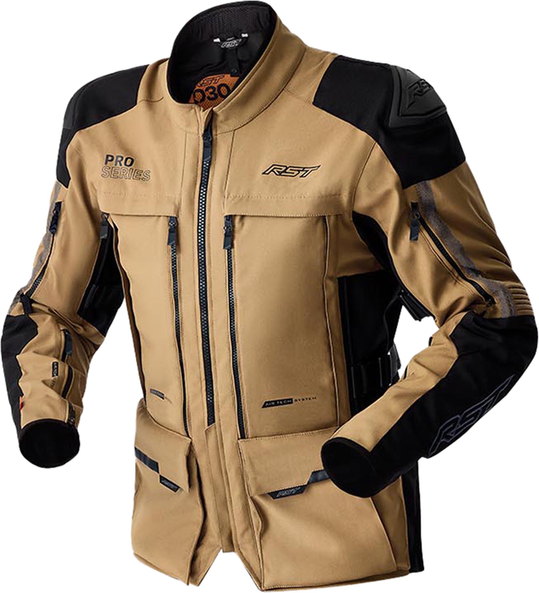 RST Pro Series Adventure D3O waterproof Motorcycle Textile Jacket sand/black 52 Figure 1