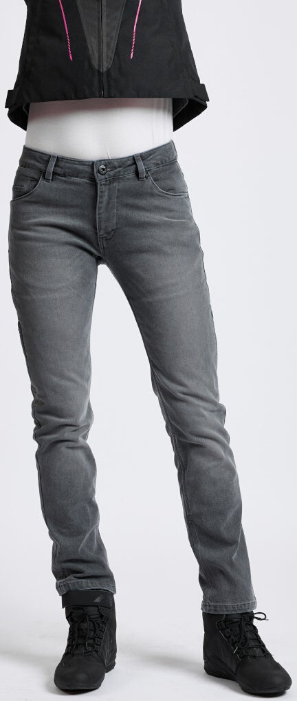 Ixon Billie Damer Motorcykel Jeans Grå sten 30/30 Figur 1