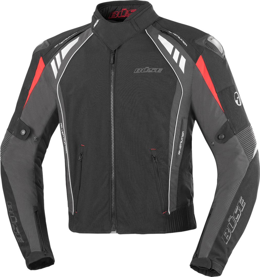 Büse B.Racing Pro Motorcycle Textile Jacket black/red L Figure 1