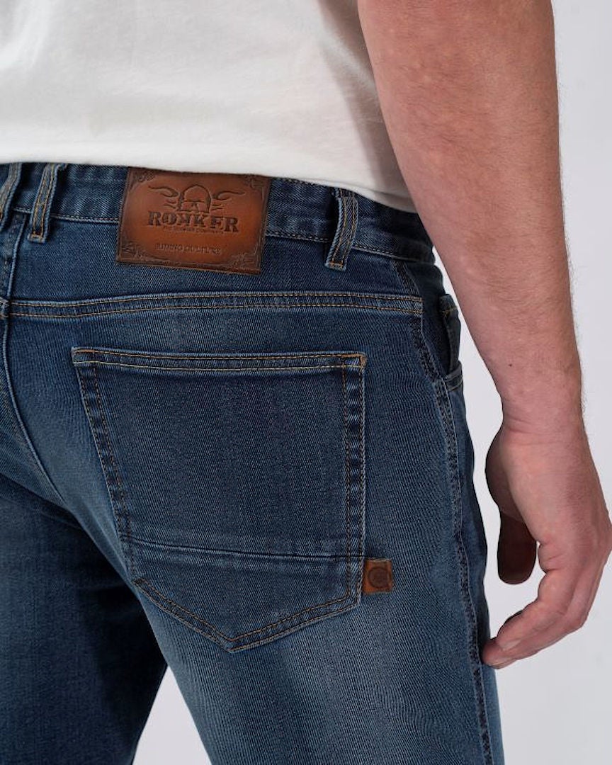 Rokker Rokkertech Tapered Slim Carrot Fit Vaqueros de moto 30 L36 Figura 3