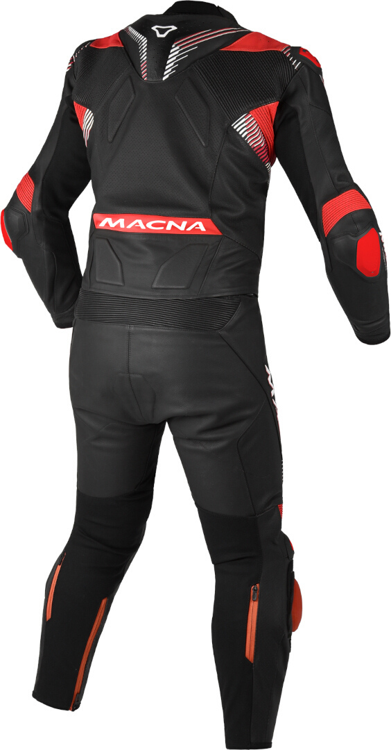Macna Armadyl perforated Two Piece Motorcycle Leather Suit black/red/white 52 Figure 2