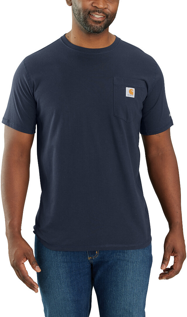 Carhartt Force Relaxed Fit Midweight Short Sleeve Pocket Tricou albastru închis M Figura 2